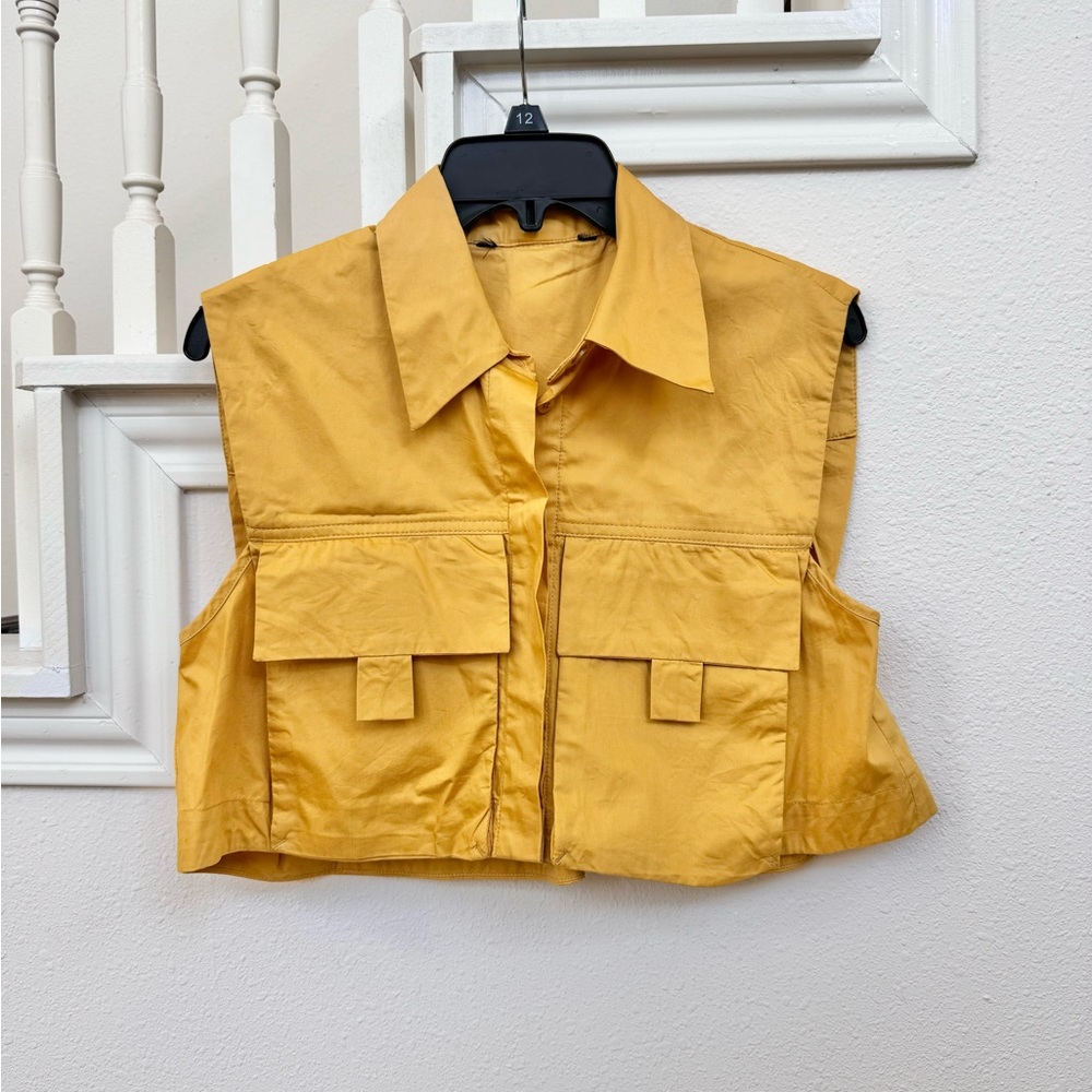 ZARA Yellow Crop top size Small